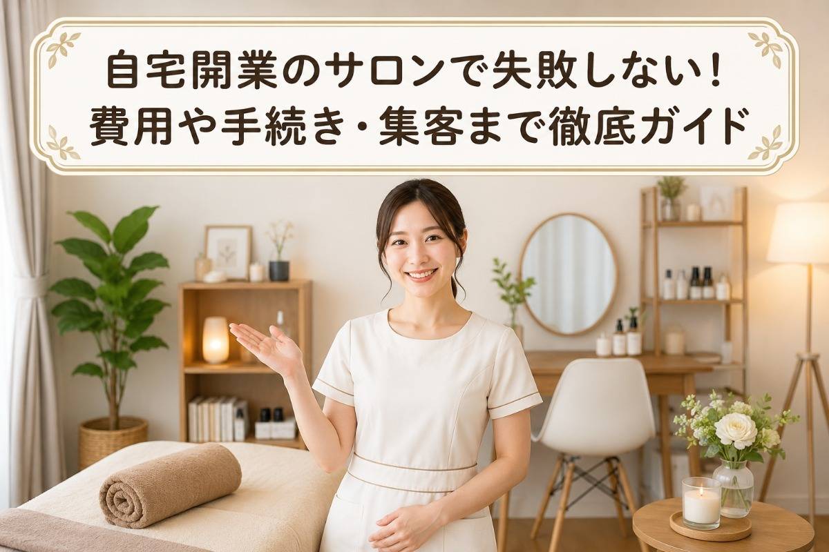 自宅開業のサロンで失敗しない!費用や手続き・集客まで徹底ガイド